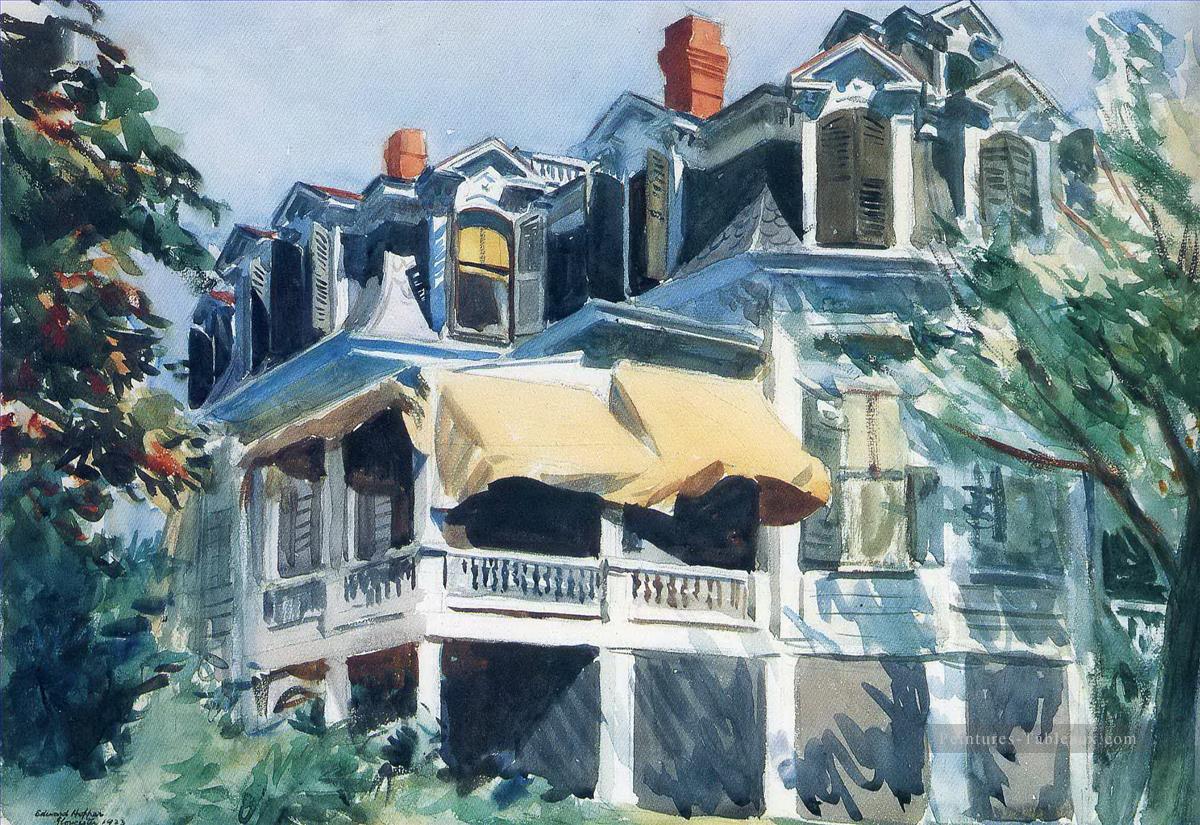 le toit mansardé 1923 Edward Hopper Peintures à l'huile